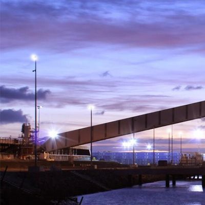 LED Flood Light installed in Seaport